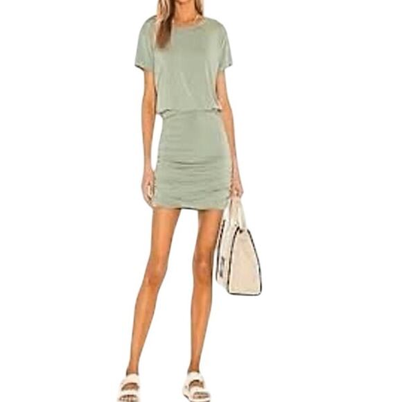 New L*SPACE Balboa Bodycon Mini dress Mint Green Stretchy Jersey Knit Sz M - Picture 1 of 14